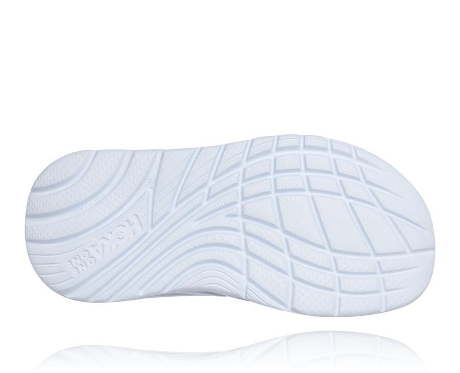 Sandálias Hoka One One Feminino Amarelas/Branco - Ora Recovery Flip - 916-ACGWBS